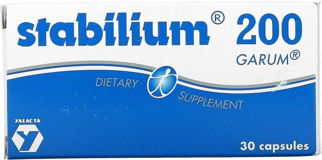 Nutricology Stabilium 200 - Natuurlijke slaapmiddelen voor volwassenen, Stress Relief Supplementen, Slaapondersteuning, Visolie, Vitamine A, Vitamine B6, Slaappillen - 30 Tellen