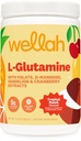 Wellah L-Glutamine Poudre Tropical Punch (50 portions) - 5g L-Glutamine par portion, sucré avec Stevia