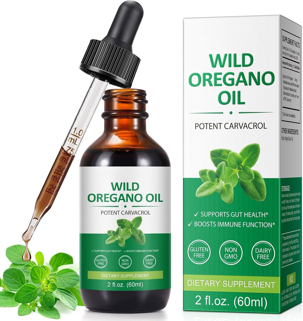 Origan huile, huile d'Origan peut utiliser pour l'homme et la femme - 2 Fl oz