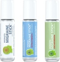 Migraine Stick Super Bundle met Original, Extra Sterkte, en Magnesium Migraine Sticks.