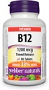 Webber Naturals Vitamine B12 Getimed Release 1200mg 80 tabletten