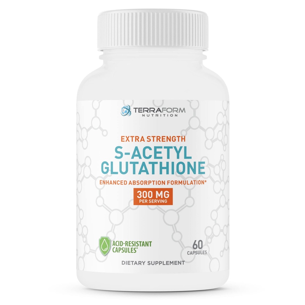 TerraForm Nutrition Extra Strength S-Acetyl Glutathion 300mg 