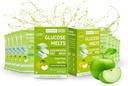 Glucose SOS Melten Gemaakt met Dextrose Poeder Natural Fruit Puree Sugar, Glucose Tabs, Sport Supplement, Snelle Acterende Tablets met 10 Individuele 15g Serven van Groene Apple