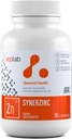 ATP LAB Synerzink 90 caps - Vegan Zink Supplement voor mannen en vrouwen - Zink Mineraal Supplementen - Gezonde huid - Zink Vitaminen voor volwassenen