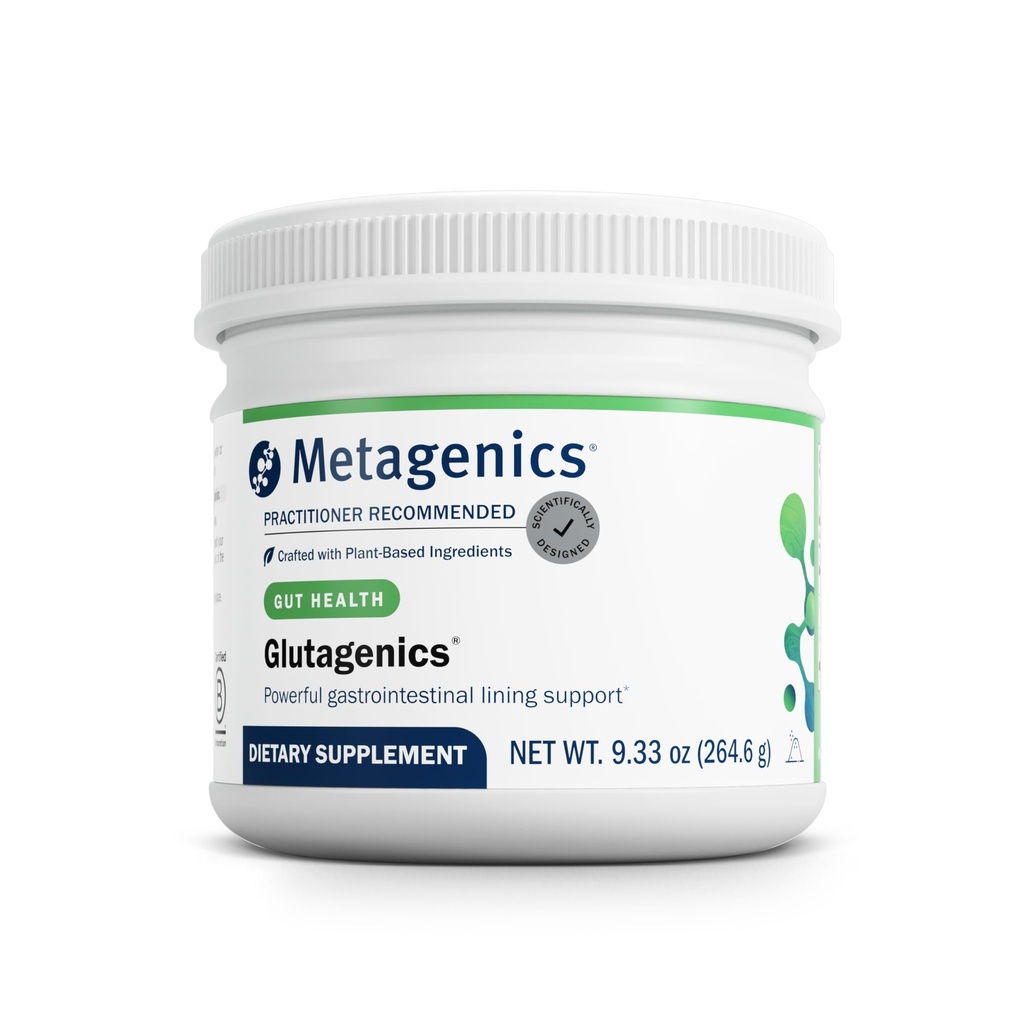 Metagenics Glutagenics - L-Glutamine met gedeglycyrrizinated Licorice (DGL) & Aloë Vera - Ondersteunt Gut Health, Digestieve Functie & Immuun System - Non-GMO, Glutenvrije Poeder Supplement - 60 porties