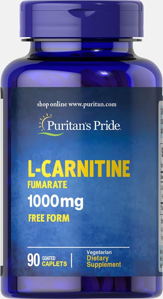 Puritan's Pride L-Carnitine Fumaraat 1000 mg-90 Capletten