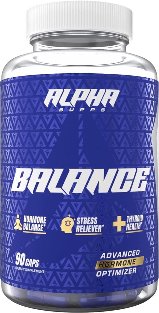 Alpha Supps - Alpha Balance Hormonale en gezonde Stress Level Support met Inositol en Ashwagandha 90 capsules