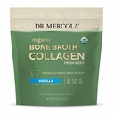 Dr. Mercola Bio Bone Broth Poudre de collagène - Soutient la santé des os et la croissance musculaire - USDA Organique, non-OGM, sans gluten et sans lait - 30 portions - Vanilla Flavor