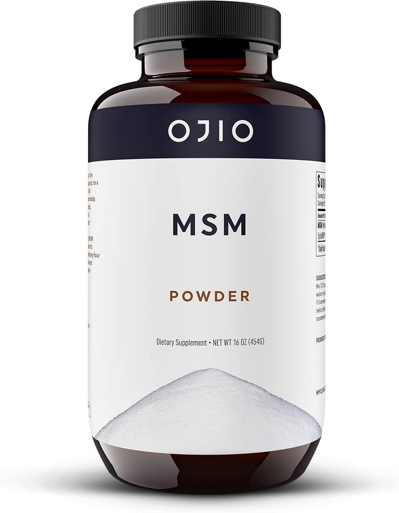 Pure OptiMSM MSM Powder - MSM Supplement - Joint, Skin, Hair, Nails - Kosher, Vegan, Glutenvrij, Non-GMO, Geen pesticiden of Herbiciden - 16 oz (pakket van 1)