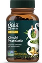 Gaia Kruiden Kimchi Postbiotic - Natuurlijke spijsverteringssupplement voor Gut Health - Gemaakt met biologische gefermenteerde Kimchi - Vrij van zuivel, soja & Gluten - 60 Vegan Capsules (30 porties)