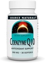 Source Naturals Coenzyme Q10 Support antioxydant 200 mg pour le coeur, le cerveau, l'immunité et le foie - 30 Softgels