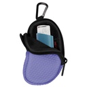 Porte-inhalateur en asthme néoprène, Holster de transport portatif de protection, étui de transport léger avec pince de carabine et poche en mesh à l'intérieur, inhalateur non inclus (cas seulement) (violet)