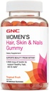 GNC Vrouwenhaar, Huid & Nagels Gummy - Tropische Fruit, 150 Gummies, Bevat Biotine voor sterk en gezond haar, huid en nagels
