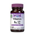 BlueBonnet Nutrition Vitamine B 6 100 mg Vitamines énergétiques pour les femmes et les hommes - Supplément de soutien immunitaire et cardiaque du système nerveux - Non-OGM, végétalien, sans gluten - 60 capsules végétales
