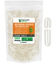 XPRS Nutra Maat 0 Lege Vegan Capsules - 500 Tel Clear Veggie Capsules voor essentiële oliën - Lege plantaardige Do-It-Yourself Caps vullen werkt met de meeste essentiële oliën