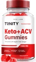 les laboratoires de taille - Trinity Keto+ACV Gummies pour la perte de poids avancée, Supplément de vinaigre de cidre de pomme tout naturel, 500 mg (60 Gummies)