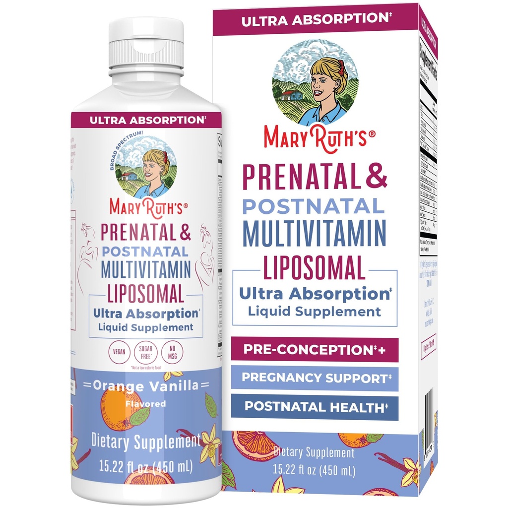 MaryRuth Organics Prenatal & Postnatal Multivitamine for Women 