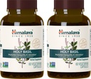 Himalaya Saint Basile, 60 jours d'approvisionnement - Herbal Adrénal Support pour le stress, la relaxation, le soutien énergétique et occasionnel sans sommeil - végétalien, non-OGM, sans gluten, 720 mg, 60 capsules, pack de 2