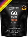 Precisiebrandstof PF 60 Kool- en elektrolytdrankmixpoeder voor hydratatie en energie - Endurance Sports Nutrition, Vegan, Hypotonic - 60g Carb, 1000mg natrium per liter - Milde Citrussmaak