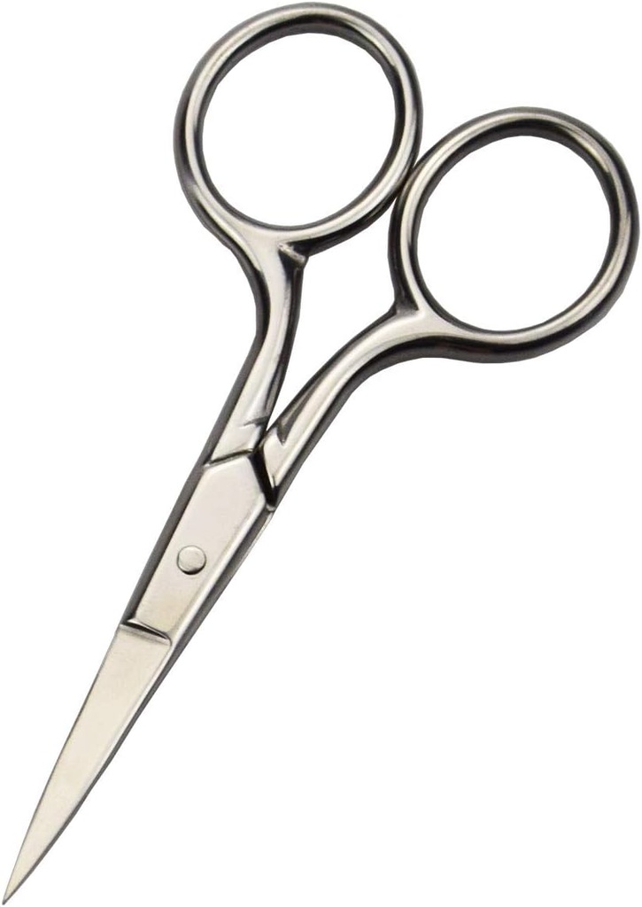 Professionele Grooming Schaar voor Persoonlijke Zorg Gezichtshaar verwijdering en oor neus wenkbrauw trimmen roestvrij staal Fijn rechte Tip Schaar Mannen