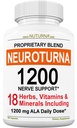 Neuropathie Ondersteuning Supplement met 1200 mg Pure Alpha Lipoïnezuur - Maximale sterkte nerve Formule om zenuwen te versterken in vingers, handen, tenen, & voeten - Beste natuurlijke nerve Relief Support - 180 capsules