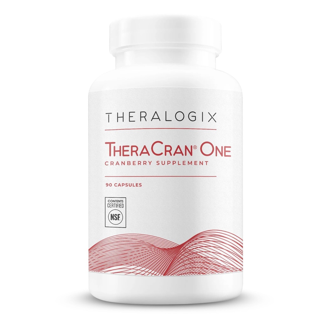 Theralogix TheraCran One Cranberry Capsules - 90 jours d'approvisionnement - Supplément pour les hommes et les femmes - pour soutenir la santé du trac urinaire* - 36mg PAC soluble par capsule - NSF Certifié, 90 Compte (paquet de 1)