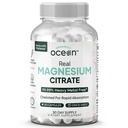 Organics Ocean Real Magnésium Citrate - Supplément Magnésium à haute absorption - Magnésium chélaté pour soutenir l'énergie, la relaxation et la régularité