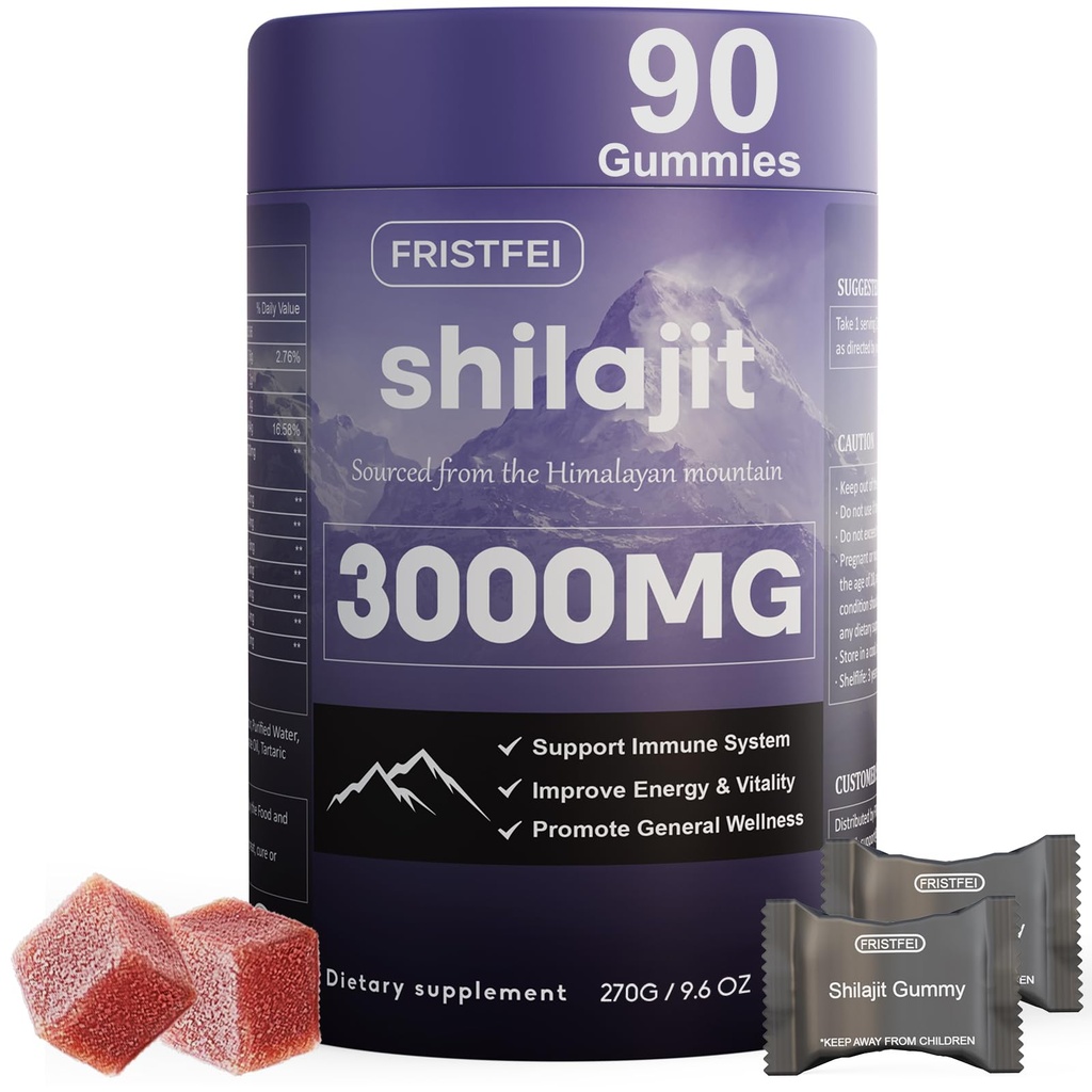 Pure Himalaya Shilajit Gummies voor mannen en vrouwen - 100% natuurlijk en biologisch