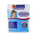 BeKOOOL Refroidissement d'oreiller en gel doux - Refroidissement réutilisable des migraines, de la souche de cou et de la fièvre - Jusqu'à 6 heures de refroidissement, prêt à l'emploi, reste doux lorsque congelé