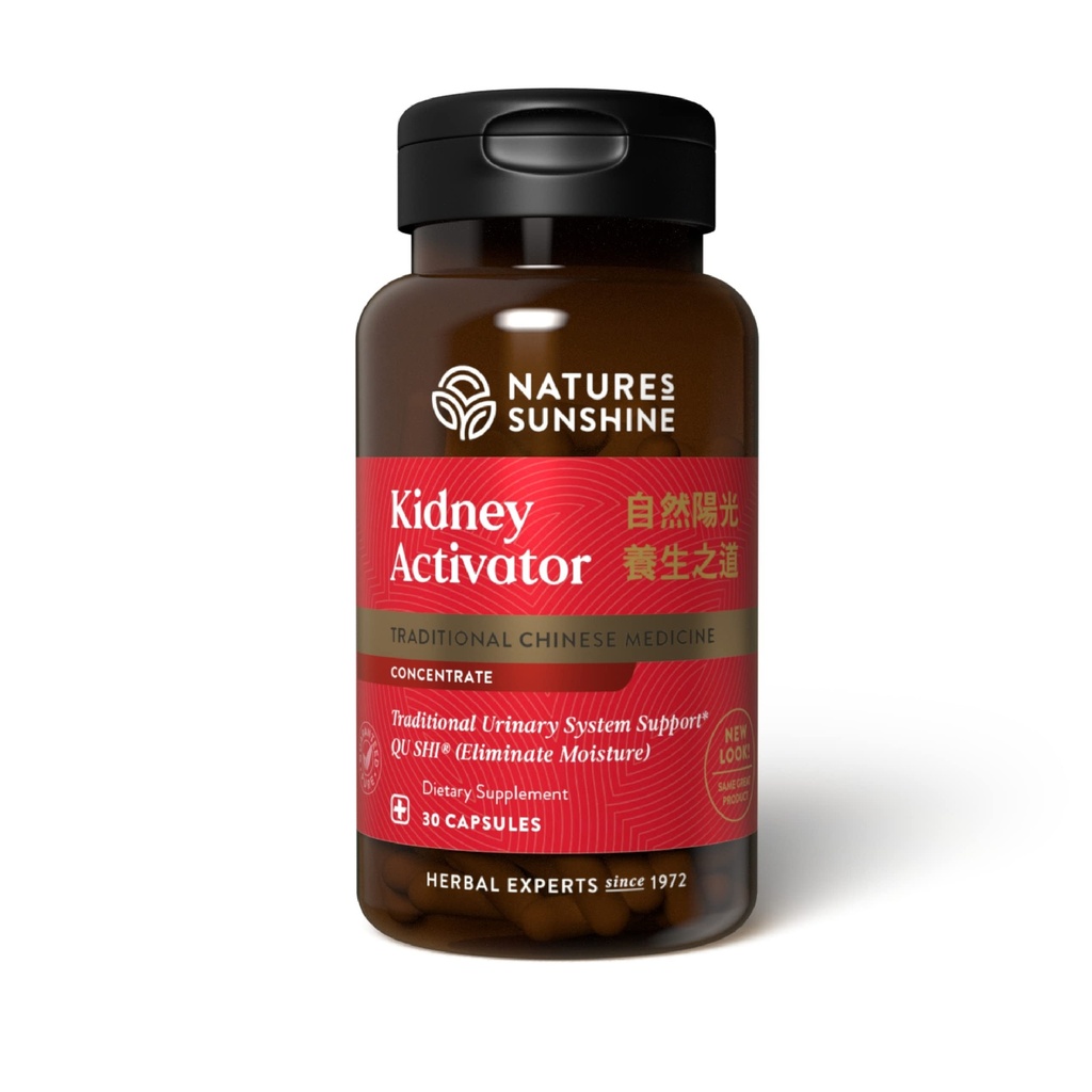 Nature's Sunshine Rein Activator TCM Concentrate, 30 Capsules.Le supplément de rein chinois naturel contient des herbes pour soutenir et améliorer la fonction rénale et le flux urinaire