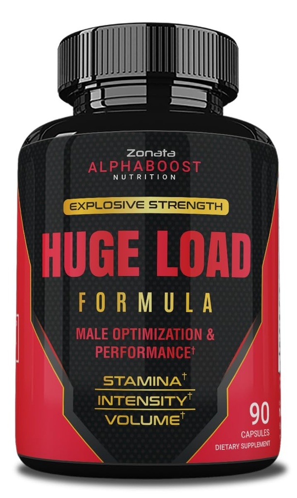 Zonata Pills de charge énorme Formule avancée, Supplément Homme de charge énorme, 90 Capsules