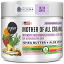 Puriya National Eczema Association Accepted Cream 4.5 oz, Dry Itchy Skin Relief, Colloïdale havermout Lotion, Voor kinderen, volwassenen, gezicht, handen, moeder van alle crèmes, plantaardige hydratatie,Geen geuren toegevoegd