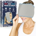 Arctic Flex Migraine Hoofdpijn Relief Ice Head Wrap - Hoofdpijn Ice Pack Cap - flexibele koude & Hot Gel Hat Eye Mask voor verwondingen aan nek, schouderspanning pijn - bevriezing, warmtetherapie - Kid, Mannen, Vrouwen