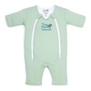Magic Sleepsuit Baby Merlin's Cotton Baby Swaddle Transition Product - zacht en gezellig ontwerp, dubbele rits voor eenvoudige luier veranderingen, bevordert veilige slaap, 3-6 maanden - salie groen - grote 18-21lbs