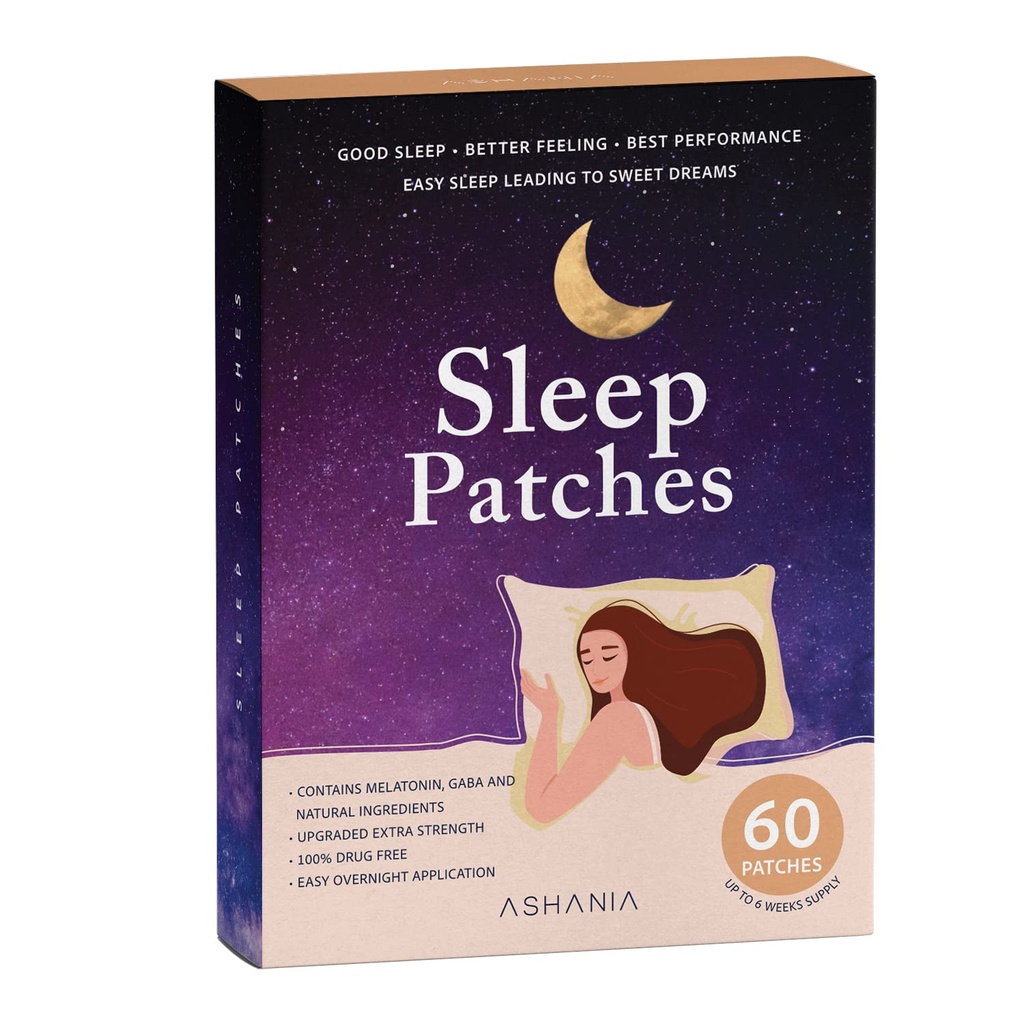 Slaappatches, slaappatches voor volwassenen, opgewaardeerde slaappatches set, gemakkelijk aan te brengen en comfortabele, Premium Ingrediënten, voor mannen en vrouwen (60 patches)