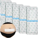 C-sectie Waterdichte buikincisie Bandages Post Hysterectomie Tummy Tuck Douche Beschermer Scar Cover met beschermende pad Patches Eiland Dressing Tapes Grote Wond Care Supplies 4x10 Pack van 25