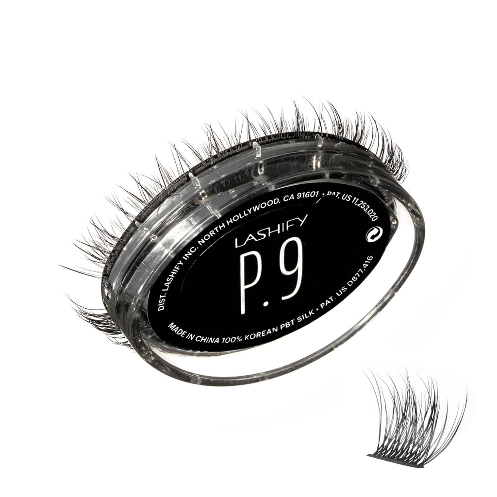 Lashify Plushy 9mm Gossamer wimpers in zwart, gemakkelijk DIY Valse wimpers voor een lichtgevende maar toch natuurlijke look