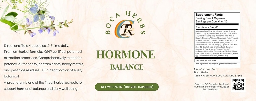 Homone Balance Capsle végétalien, blanc/vert