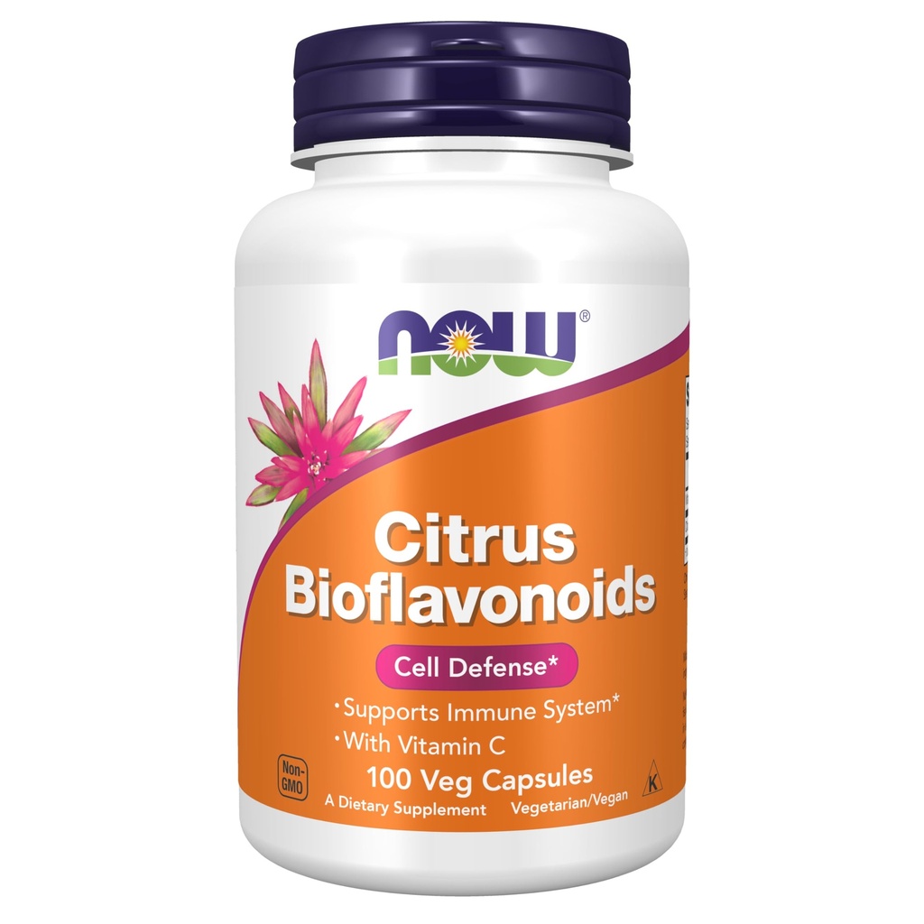 NOW Supplementen, Citrus Bioflavonoïden 700mg, Ondersteunt Immune System*, Cell Defense*, 100 Capsules