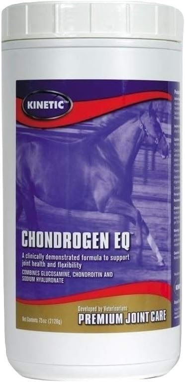 Technologies cinétiques 044022 Poudre d'éq. chondrogène pour joints de cheval Molasses (150 doses), 75 oz