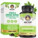 Ancient Bliss Ashwagandha met L-Theanine & Black Pepper Extract Capsules, Energy & Natural Mood Support Supplement, Focus Supplement voor volwassenen