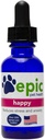 Happy - All Natural Liquid Spray Supplement - Soulage l'anxiété de séparation, aide avec les visites de vétustes, voyage, grooming, perte d'un ami (Dropper 1 oz)