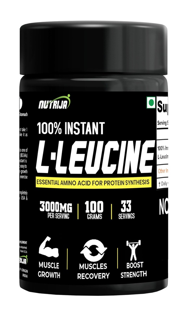 Instant L-Leucine Powder -100% Pure & USP Grade 
