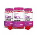 Laboratoires justifiés (3 Pack Bliss Keto ACV Gummies Extreme 2000MG Bliss Keto Gummies vinaigre de cidre de pomme formulé avec jus de betterave de grenade poudre B12 végétalien non OGM 180 Gummys