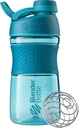 Bouteilles de mélange 20oz SportMixer Protein Shaker Bouteilles, Noir & Teal, Ensemble de 2