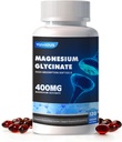 Magnesium Supplement Softgels, Easy Absorption Magnesium Glycinate Gelatin Capsule 400mg, High Bioavailability Magnesium for Sleep & Calm Support, Nervous, Muscle & Bone Health