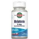 KAL Melatonine 3mg Sustained Release Slaaphulp, Melatonine Supplement Ondersteunt gezonde ontspanning, een kalm gevoel en een juiste slaapcyclus, met/toegevoegde vitamine B6, Veganist, Glutenvrij 60 Serv, 60 tabletten