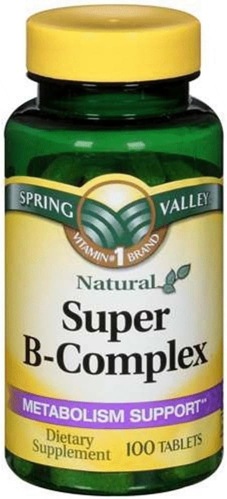 Spring Valley Super B-complex, voedingsondersteuning, 100 tabletten