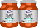 Nutrition sportive, protéines blanches d'oeuf, 16 g avec BCAA, poudre non aromatisée, 1,2-Pound (paquet de 2)