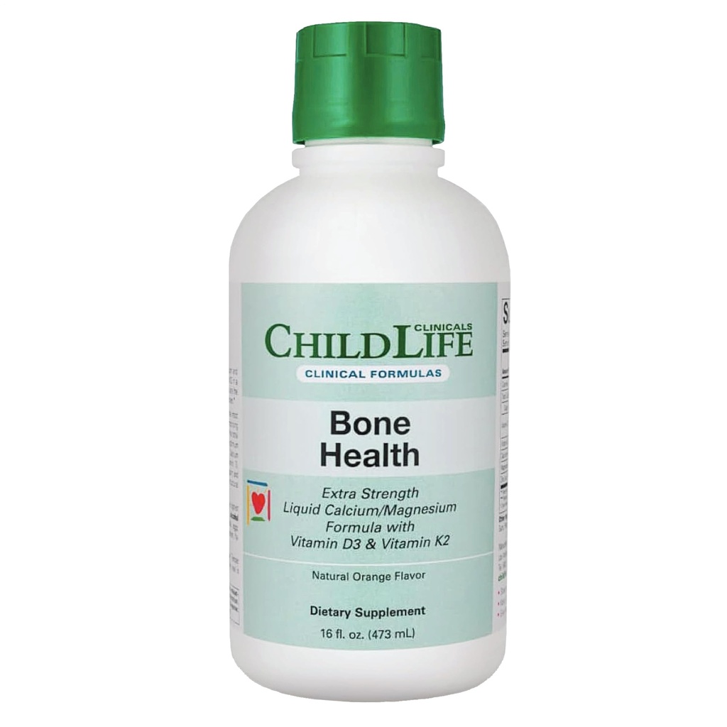 KINDLIFE ESSENTIËLES Clinicals Bone Health - Baby Liquid Calcium, Kids Calcium Liquid w/ Magnesium, Zink, Vitamine D3, voor baby's 6 maanden & Up, peuters, kinderen - Orange Flavor, 16 fl oz (1 Pack)